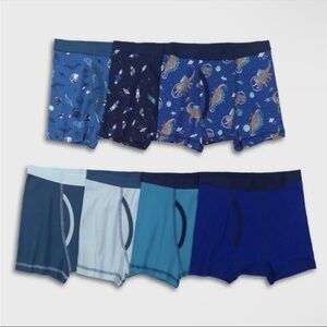 Cat & Jack Space Solids Boxer Briefs 7 Pack Boys Youth Size XL - 16 New